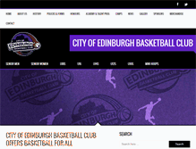 Tablet Screenshot of cityofedinburghbasketball.net